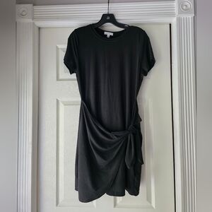Socialite Black Knotted Mini Dress